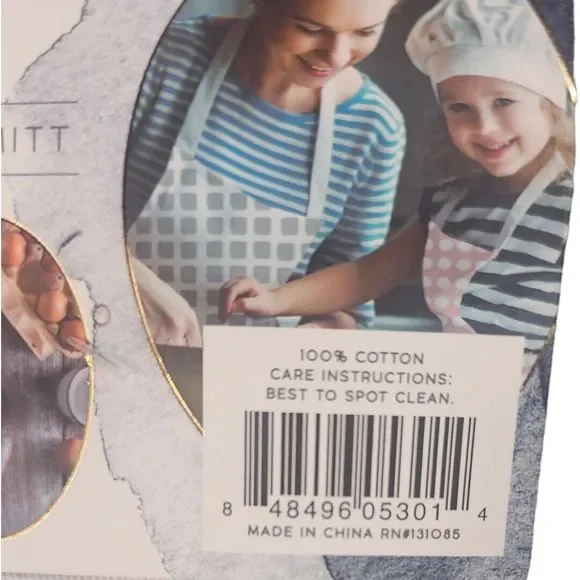 Eco One Ultimate Bakers Collection Apron Pot Holder Oven Mitt Green Diamond Prin - Picture 5 of 5